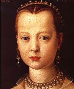 Agnolo Bronzino Portrait of Maria de'Medici France oil painting artist